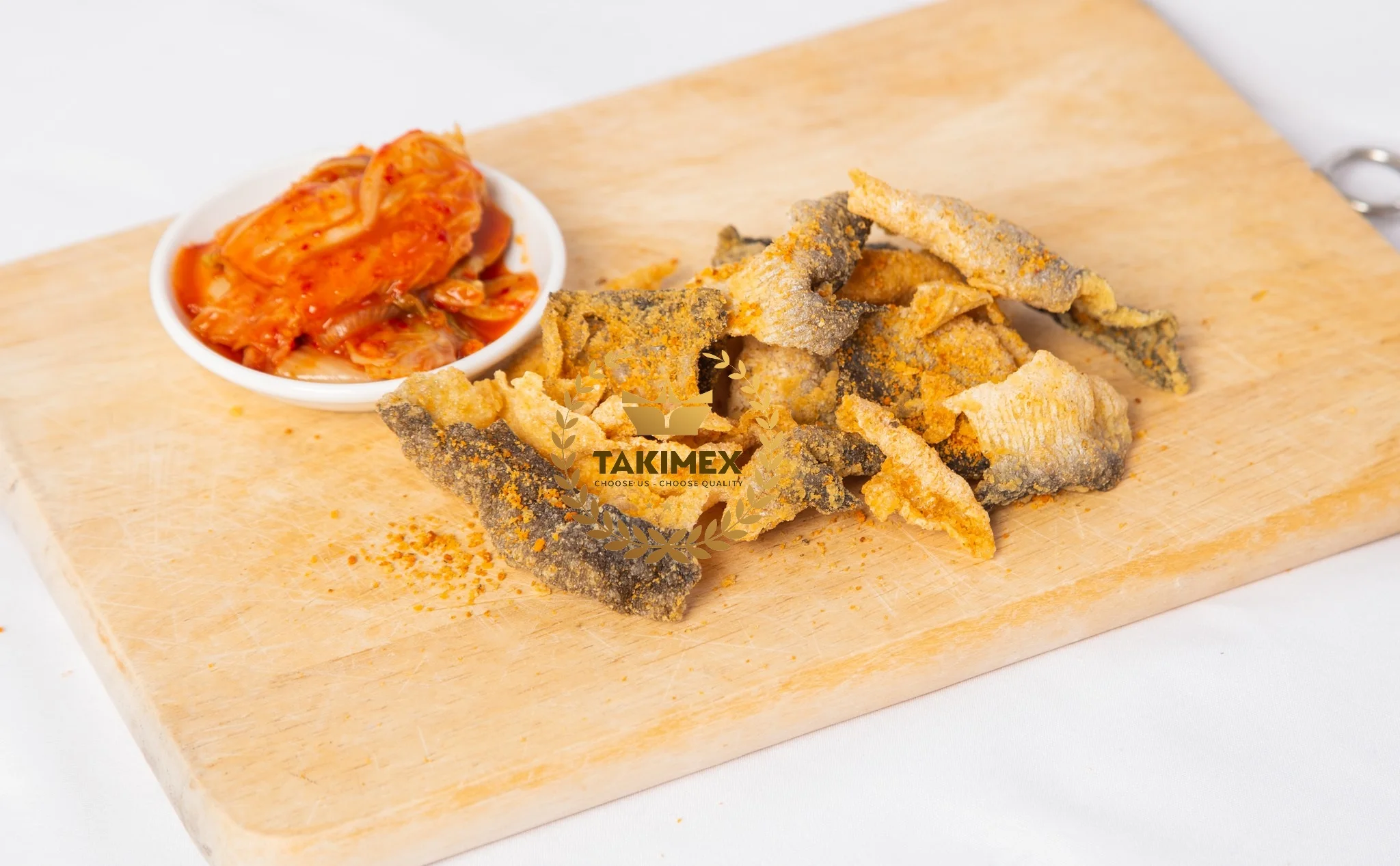High Quality Vietnamese Salted Egg Fish Skin Crispy Delicious Fried Salmon Cat Fish with Salted Egg Snack at a cheap price