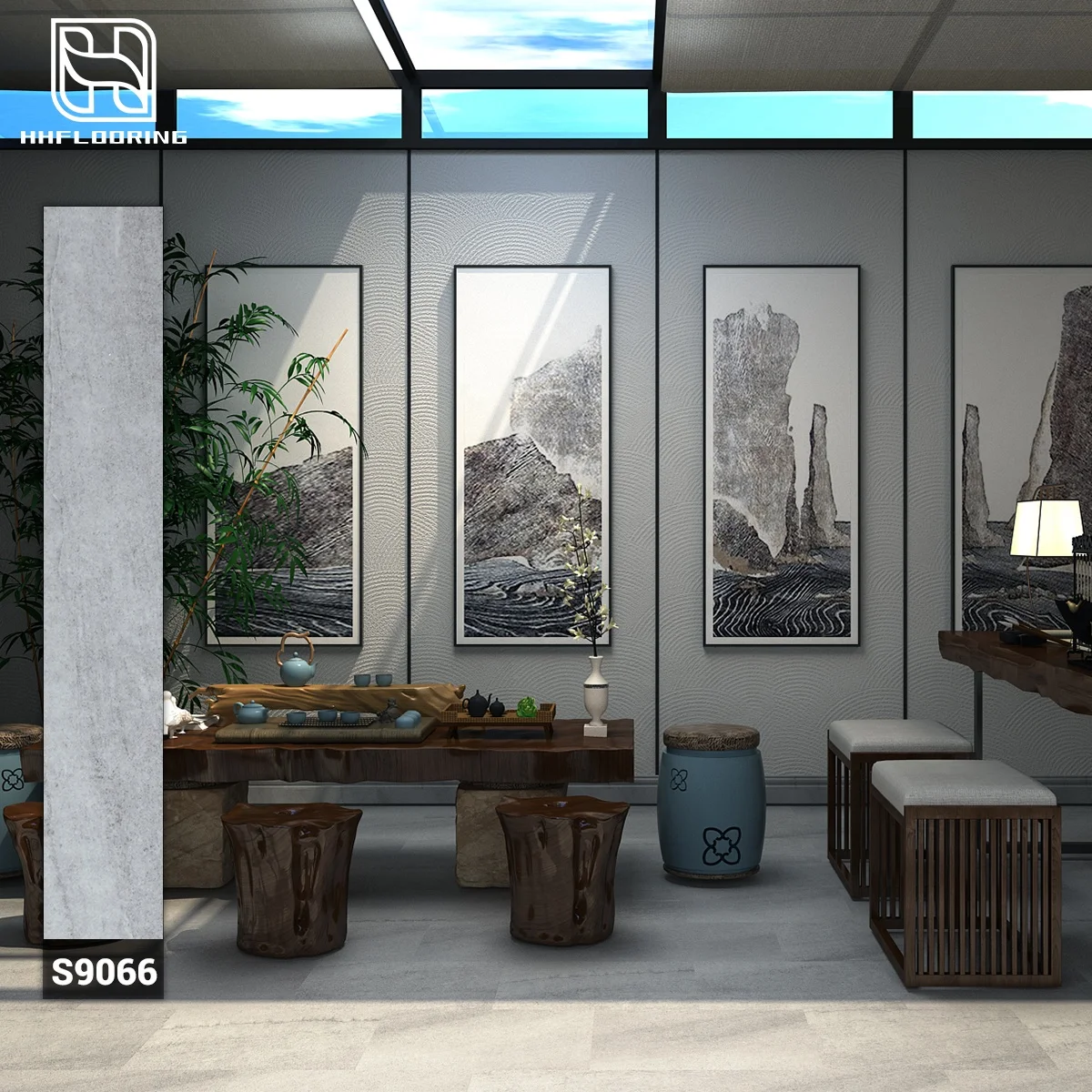 HH, серия каменных напольных покрытий, экологически чистые ПВХ виниловые деревянные напольные плитки SPC, жесткий пол для домашнего использования