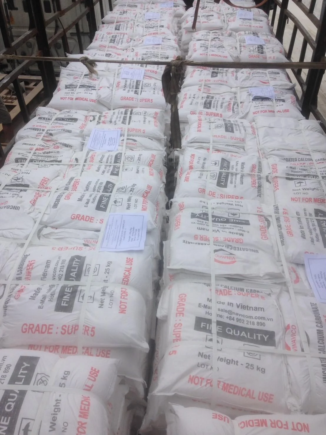 Ground Calcium Carbonate Powder made in Vietnam High quality uncoated and Coated grade