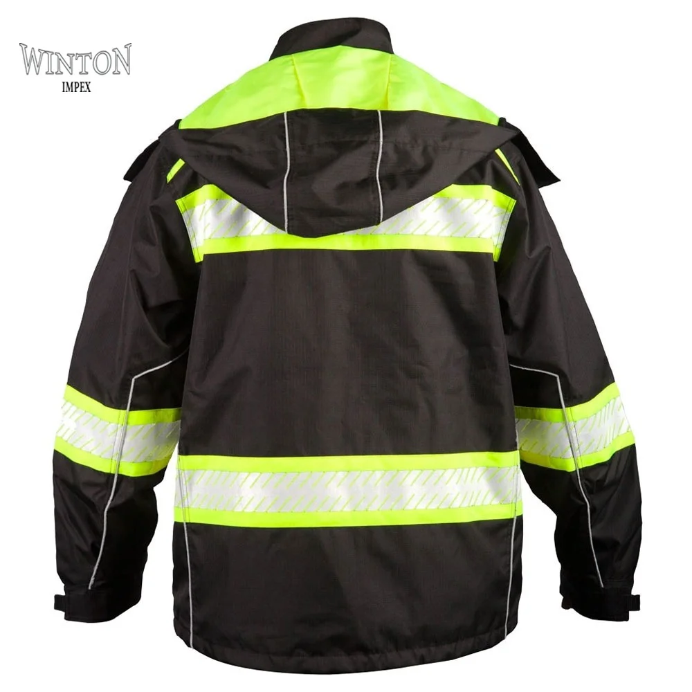 2021 Latest Reflective Vest Jacket Strip Fabric Construction Security Safety Vest High Visibility Work Reflective Clothing