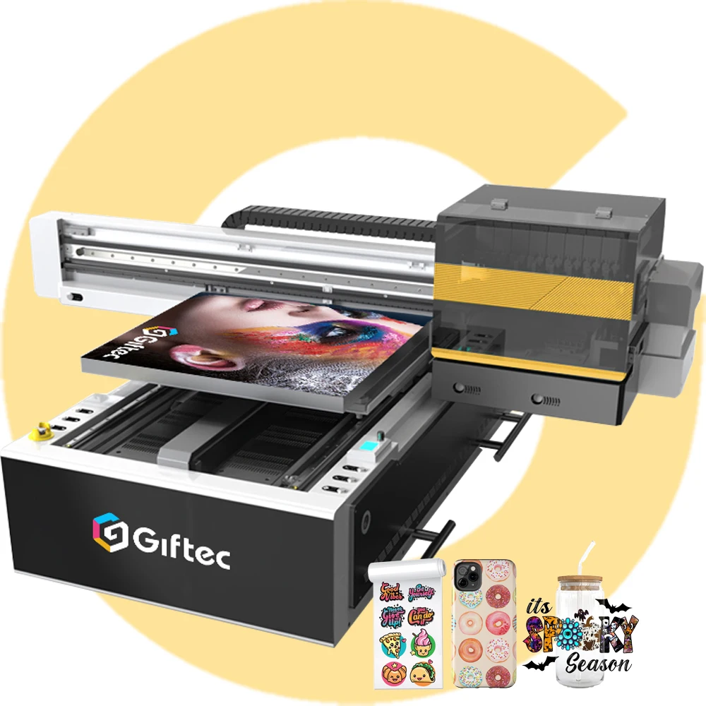 Giftec хорошее качество пылкий A1 60*90 см УФ-импресора для бутылок деревянных изделий металлическая 3D тисненая печатная машина