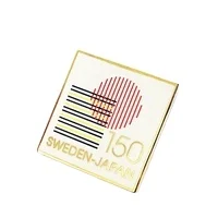 Custom Simple Design Square Shaped Sweden and Japan Lapel Pin Soft Enamel Pin