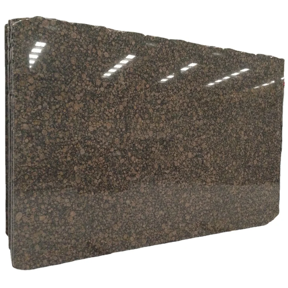 Wholesale Price Polished Brown Natural Stone Baltic Brown Granite Slab For Interior Decoration
