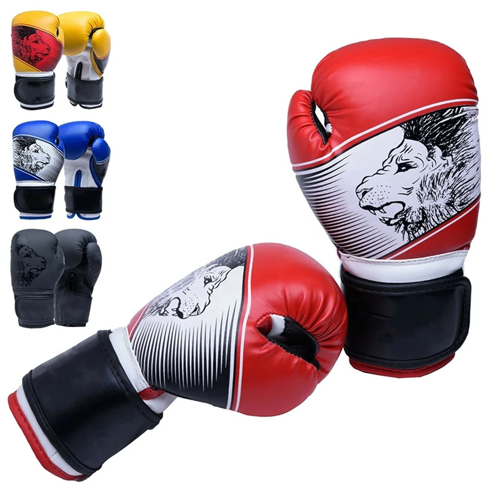 Hot Sale Best Selling PU Leather Construction Injection Foam Padding Adjustable Strap Sparring Kickboxing Training Boxing Glove