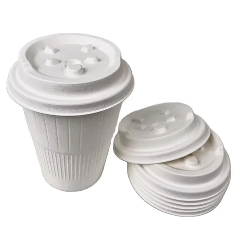 Zhiben 90mm hot drink packaging wholesale eco coffee lid for biodegradable bamboo pulp compostable cup lid paper cups lids