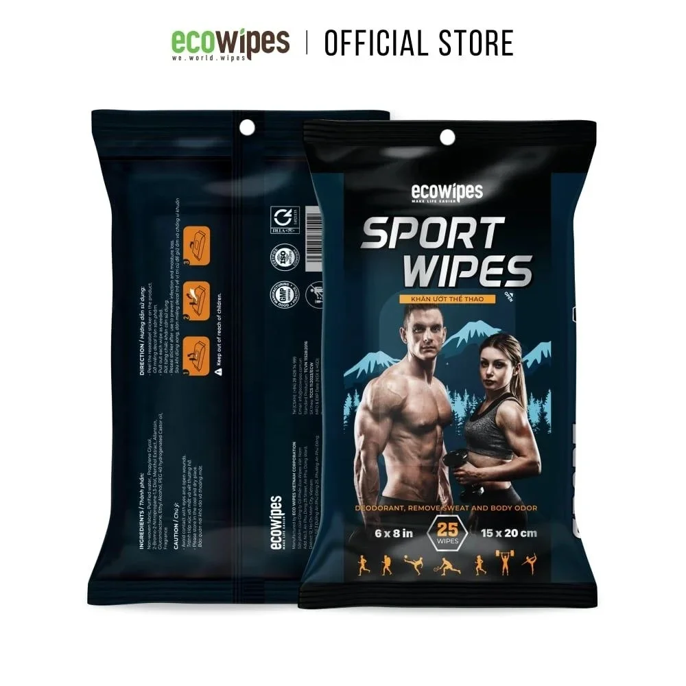 High-end, lightly wet wipes crafted from non-woven spunlace material offering effective dirt removal gentle cleaning.