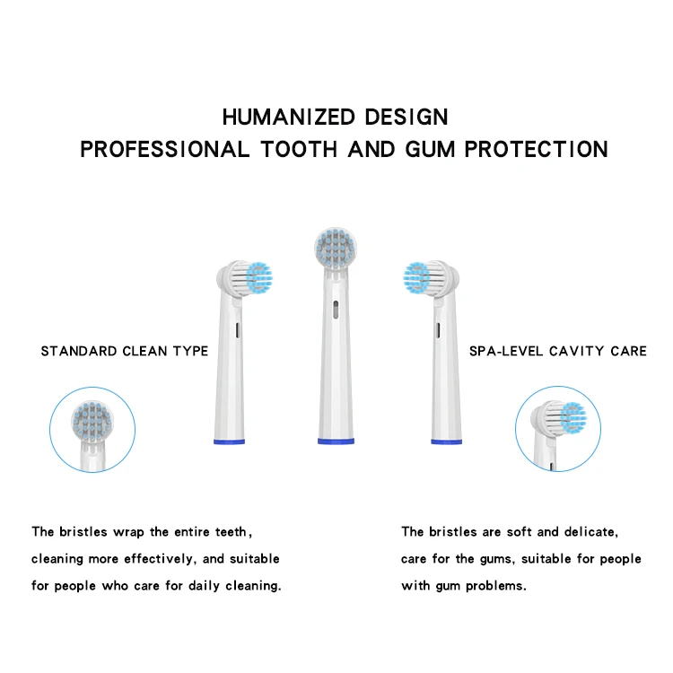 SB-17A Oral Latest Portable Waterproof Ultrasonic CE Approved Teeth Brush Head Replacement Soft Bristle Electric Toothbrush