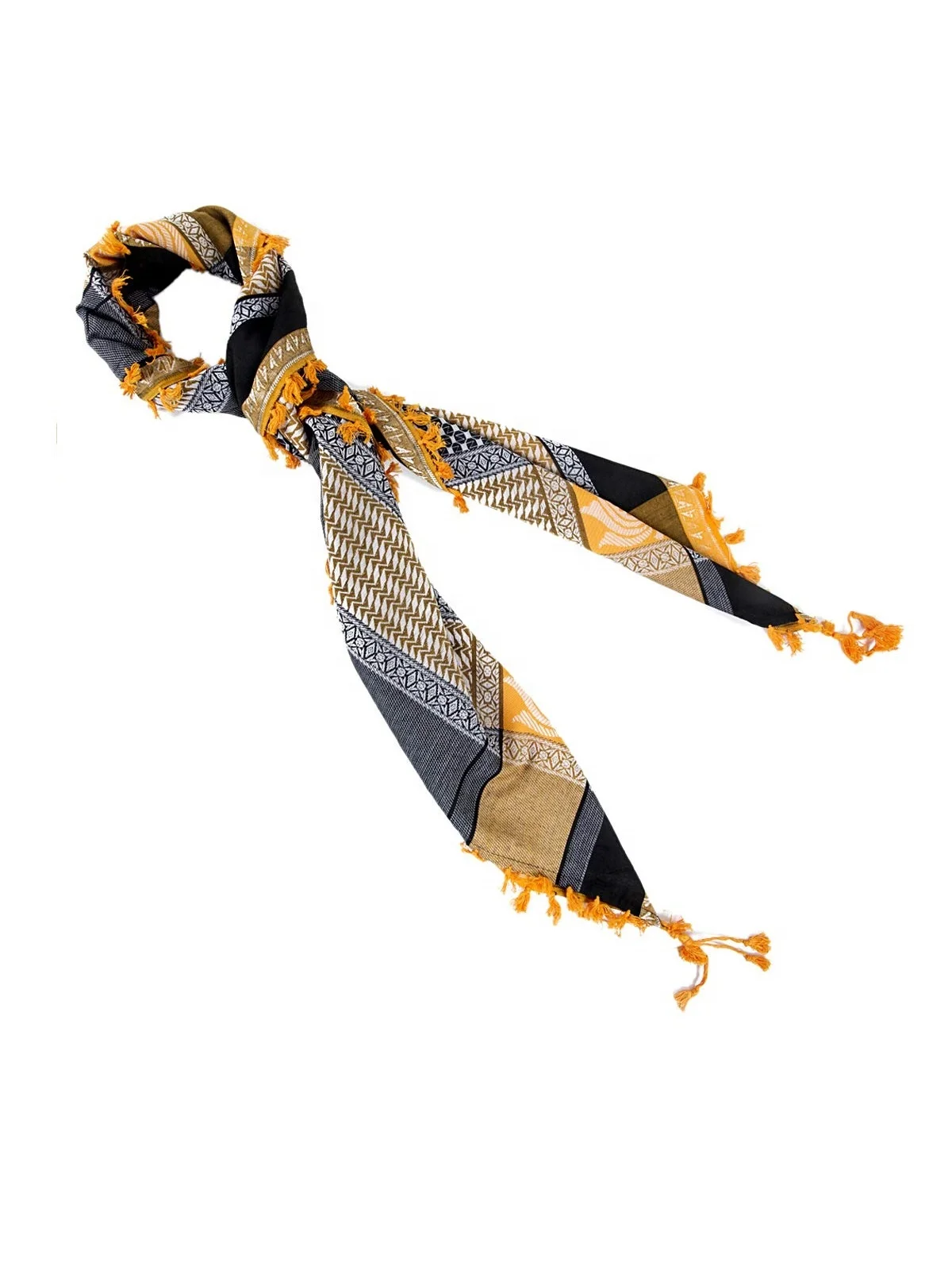 Cotton Shemagh Desert Wrap Keffiyeh Head Neck Arab Scarf For Men