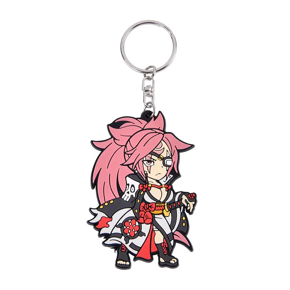 Wholesale Popular Customized Cheap Rubber & PVC Keyring Eco-Friendly Plastic Keychain for Gifts