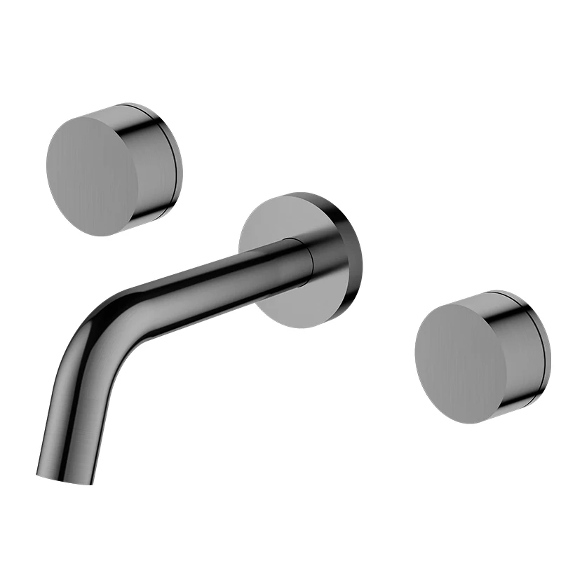 Australia Lavish Watermark Bathroom Tapware Solid Brass Brushed Copper  Wall Dual Handle Basin Faucet Tap