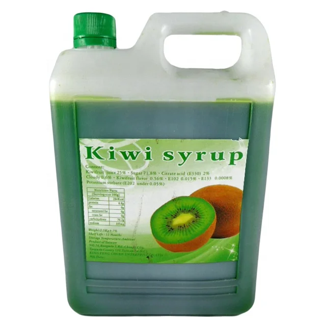Kiwi concentrated fruit syrup