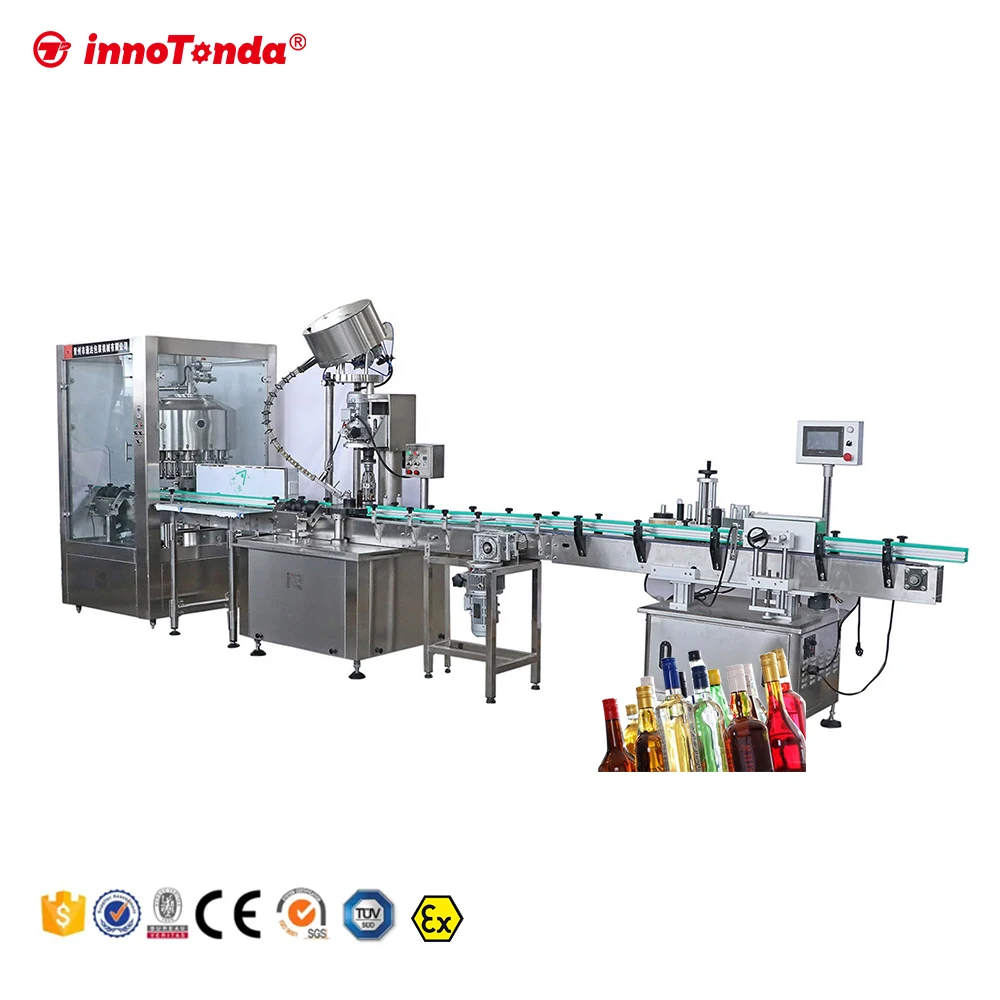 supplier price automatic wine bottling line spirits filling machine for whiskey vodka wine bottling machine price