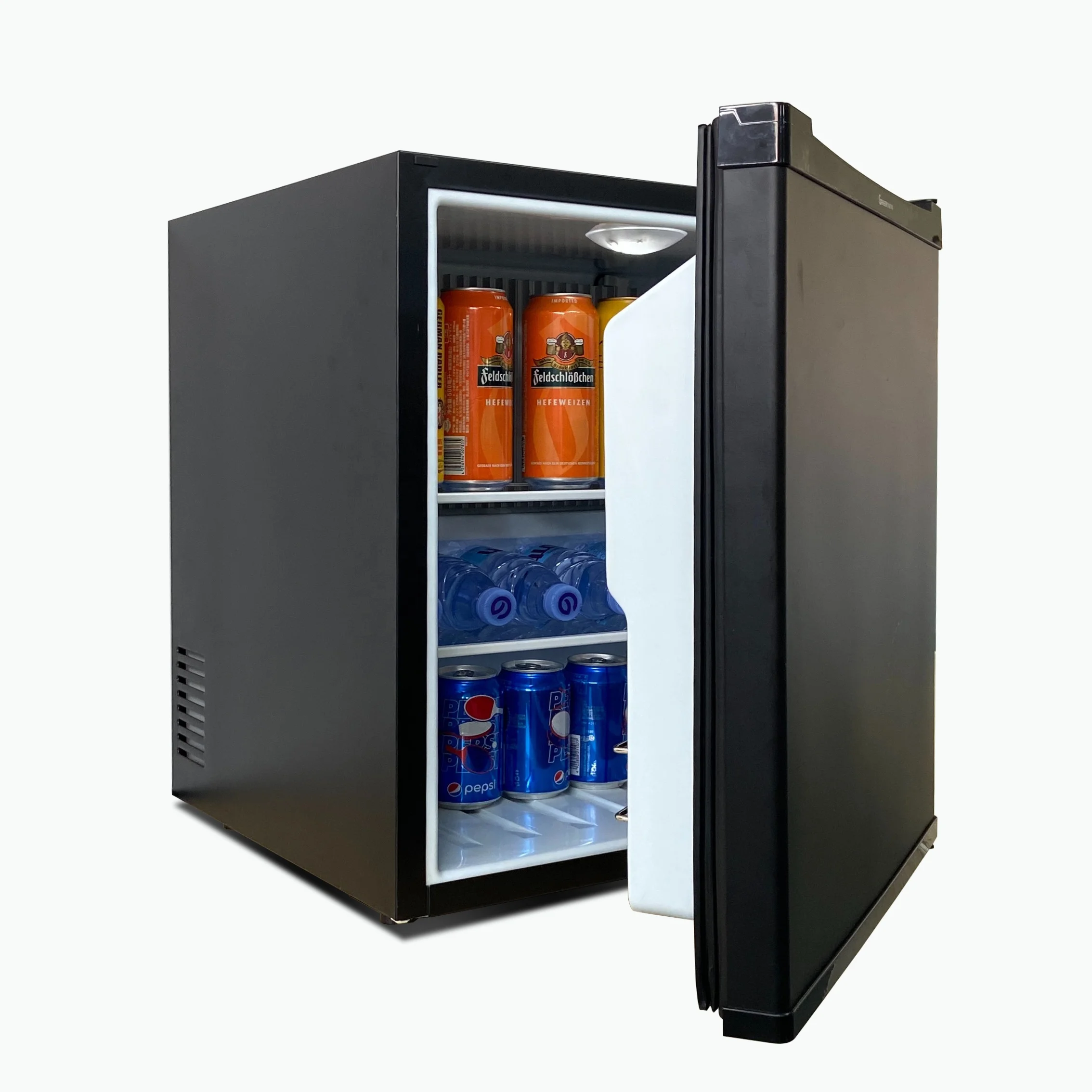 60L No Noise Table Top Mini Bar Refrigerator no noise hotel fridge With No Compressor minibar fridge for hotel