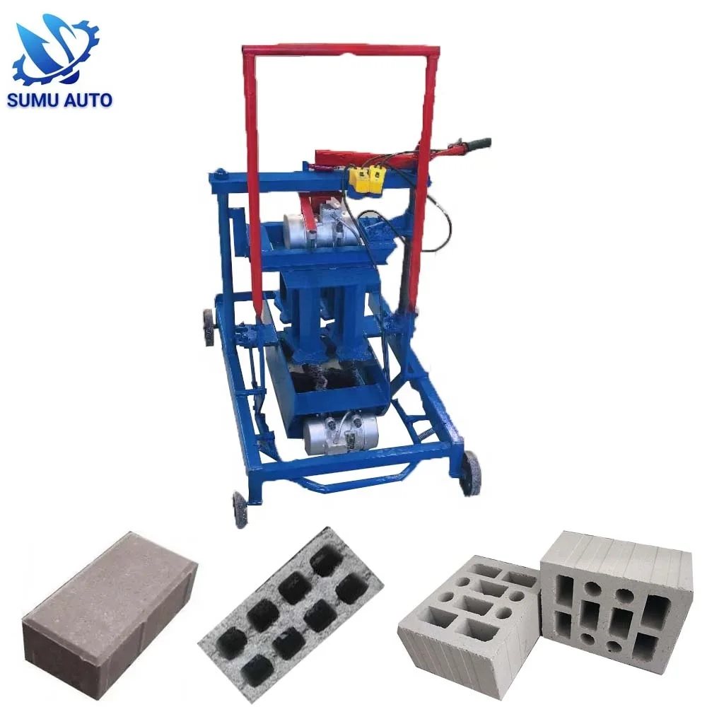 Qmr2 45 Top 20 Mini Block Making Machines Vibrator Motor Cement Hollow Block Machine