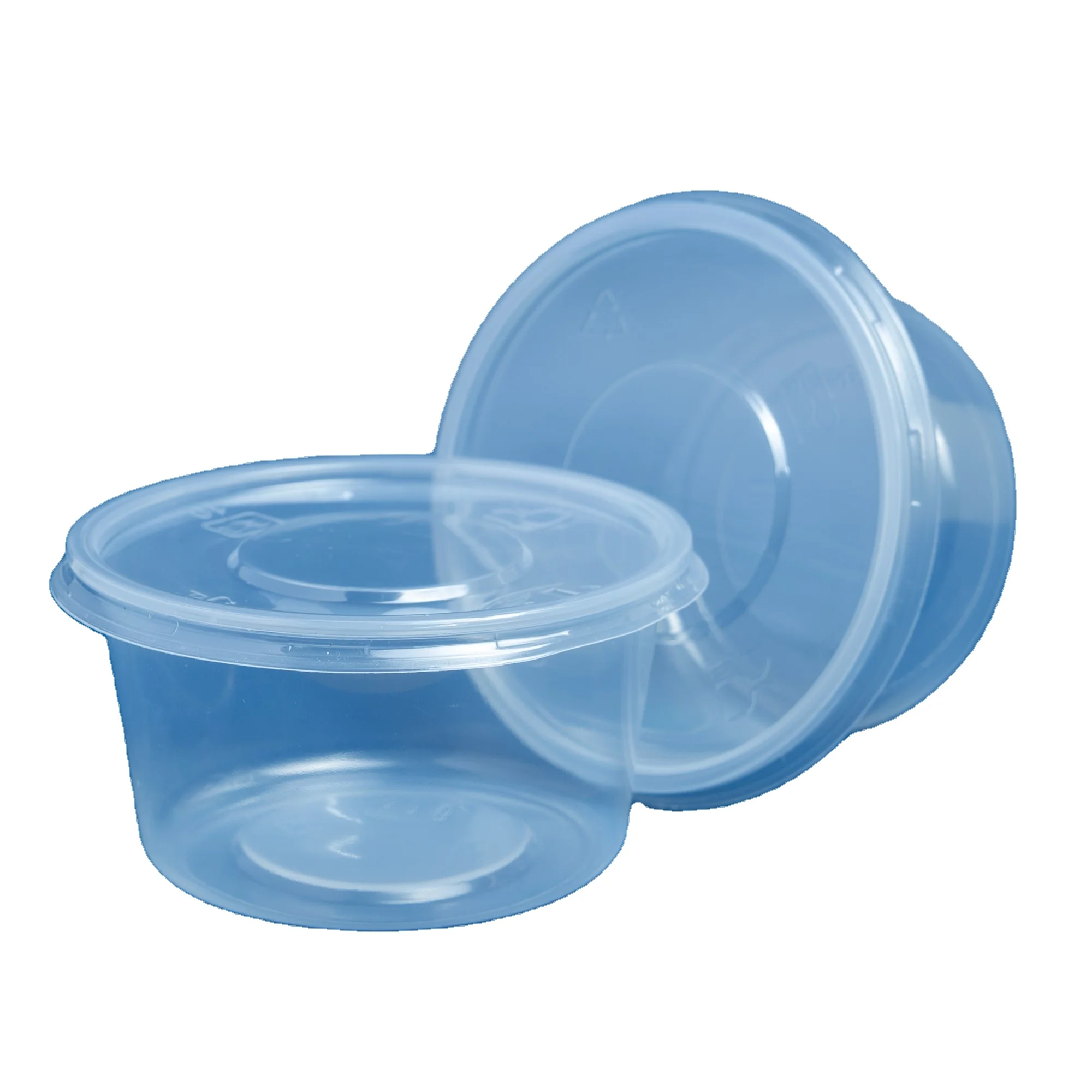 350 500 550 600 700 1000 1200 мл прозрачный Круглый одноразовый пластиковый контейнер для еды пригодный микроволновой