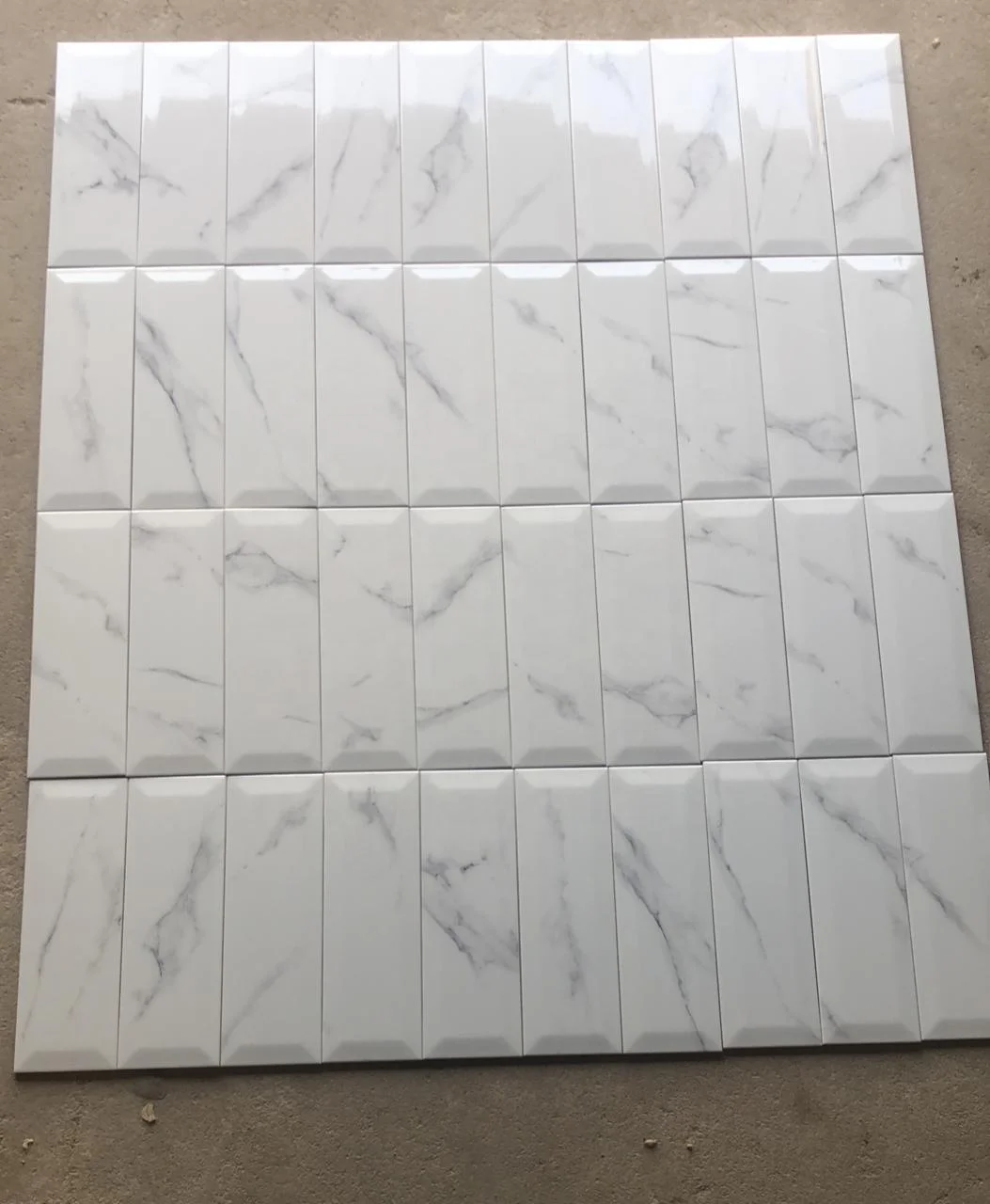 Modern Classic 4x12 Glazed Ceramic Subway Tiles Green subway floor tiles bathroom Matte Heat Insulation Firebrick Interior Wall