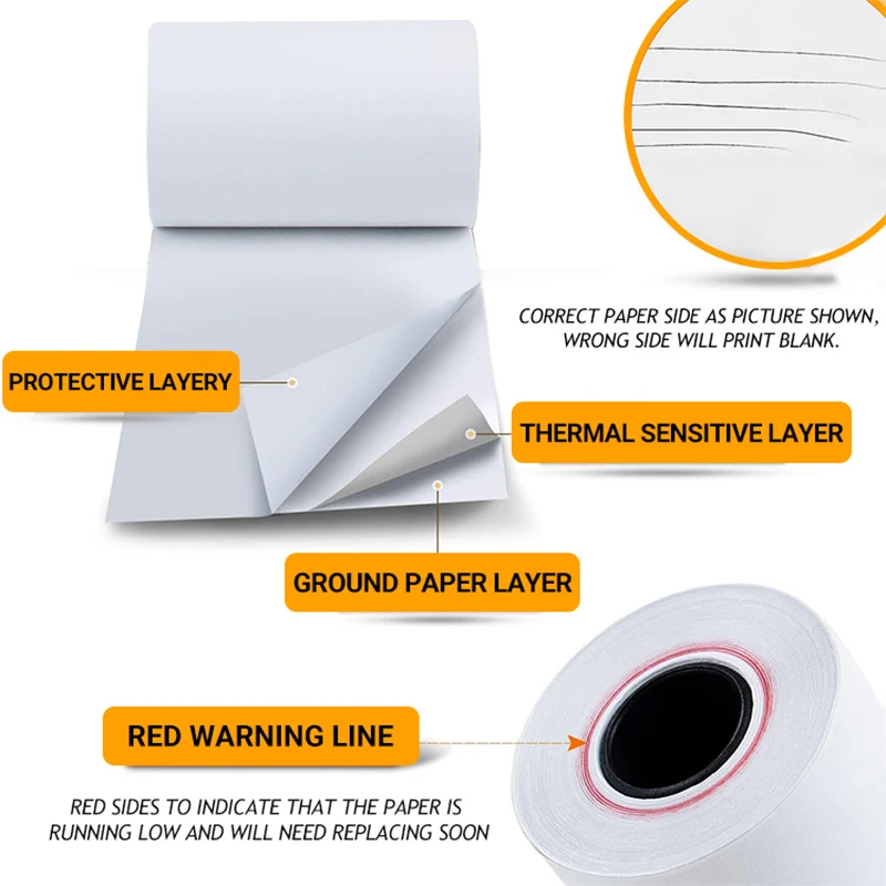 57X300 80*60Mm 50G 60X40 57X20 57X25Mm 79X30 Thermal Paper Printing 75X60