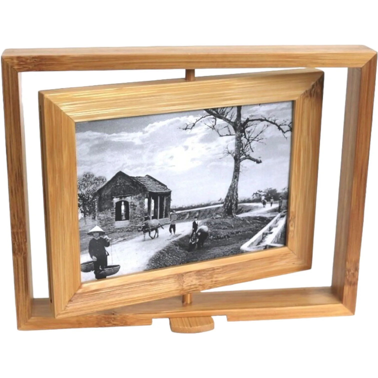 High Quality And Simple Wood Frame Hanging Wall Size Large Picture Frame Mounting Photo Frame Made In Vietnam Manufactory