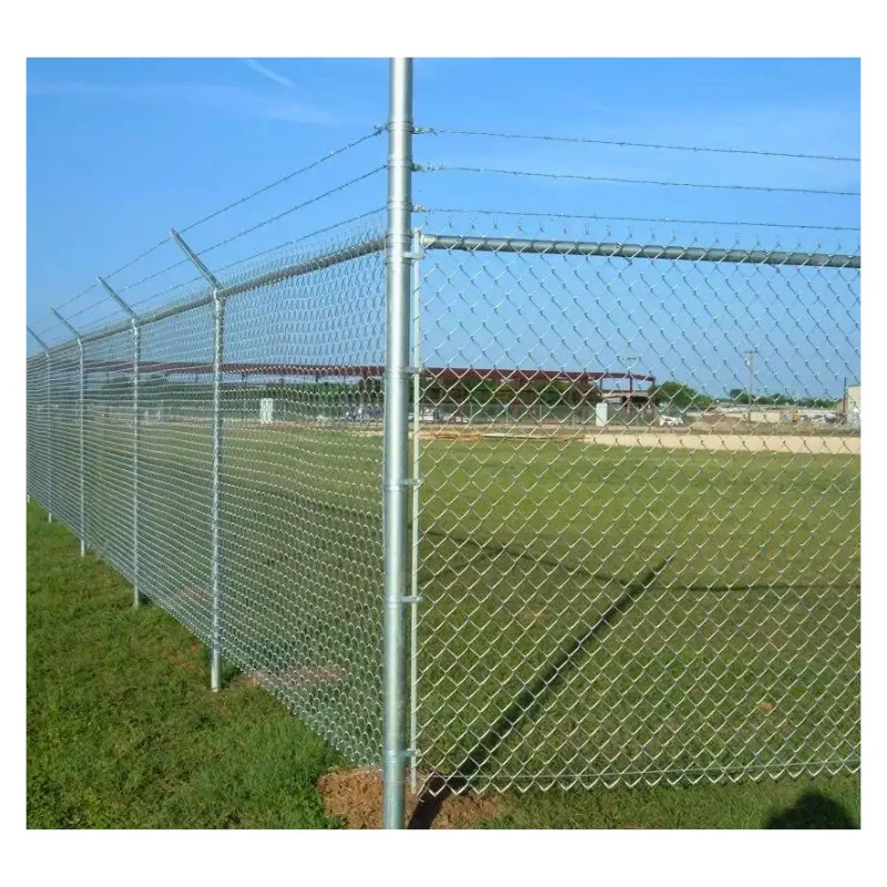 Short Lead Time Heavy Hot-Dipped Galvanized Chainlink Fence Wire Roll Per Roll Price For Fencing Parameter Easy Installation