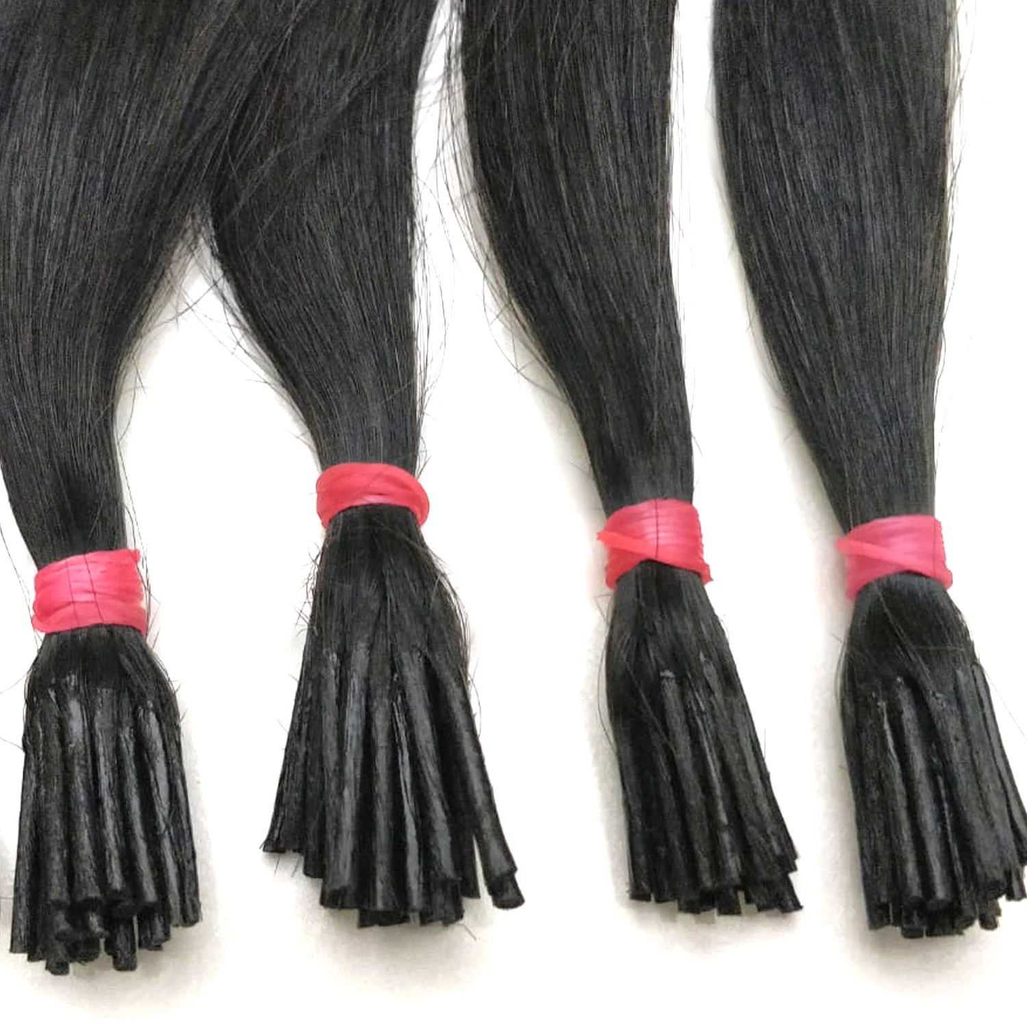 Best quality virgin quality wavy texture natural remy human hair i tip hair extension cuticle aligned human hair