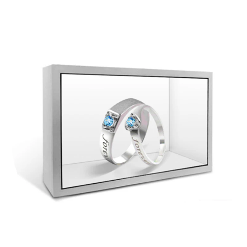 49/55/65/75/86 inch 3d Hologram Display Transparent indoor Infrared capacitive touch Android interactive Showcases  Video Box