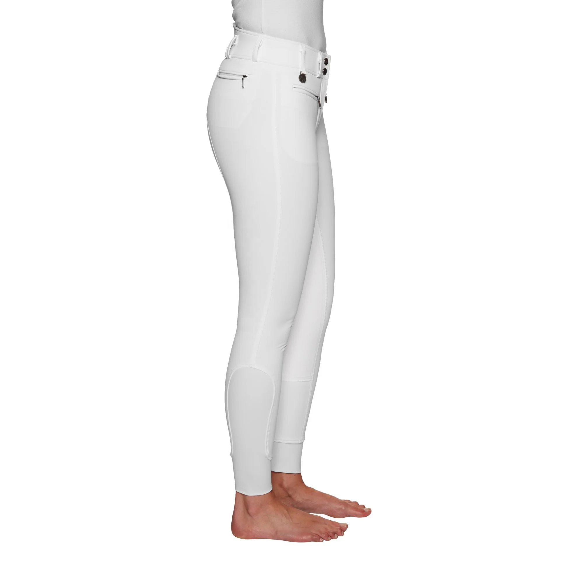 Beige Faux Leather Suede Full Seat Equestrian seasonal trendy Horse Riding Breeches at direct factory Prices