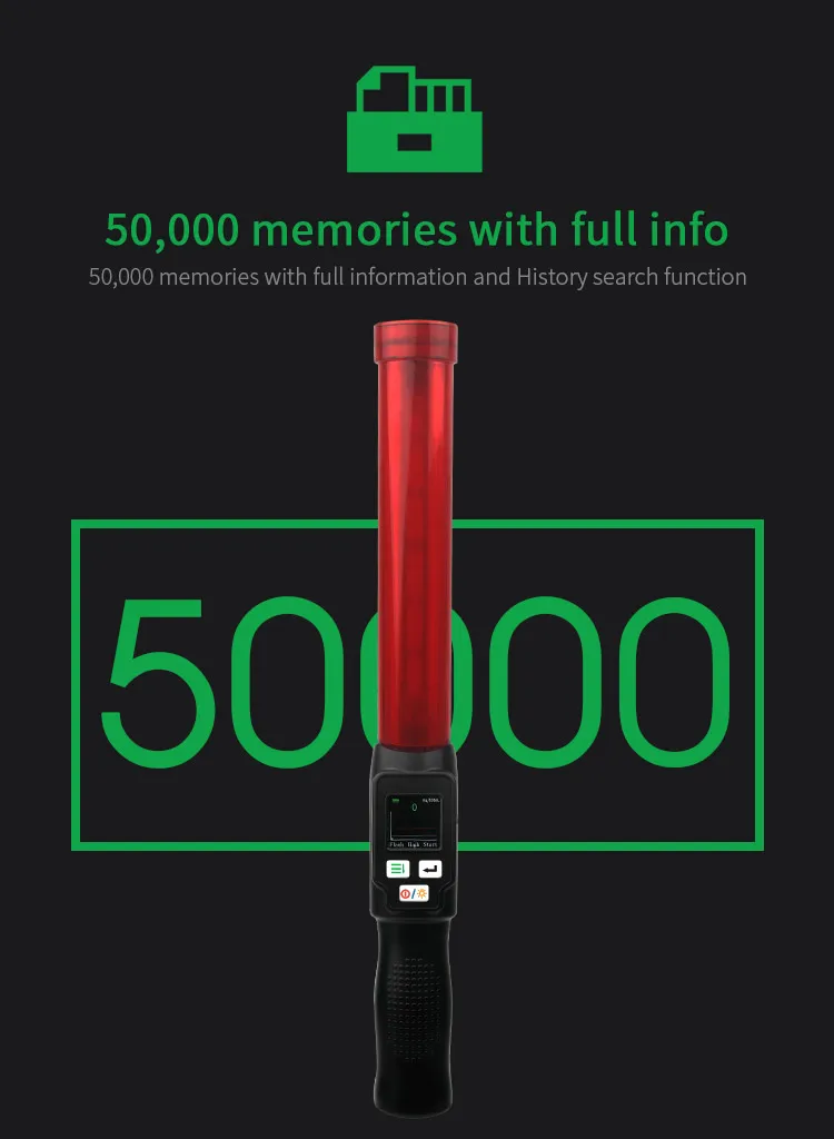 Rechargeable  handheld alcohol tester traffic baton quick screening led flashlight