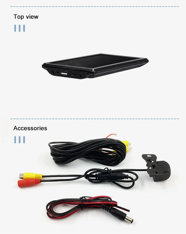 Ai carplay wireless 7inch Universal portable navigation display radio Bluetooth 5.0 player touch screen player