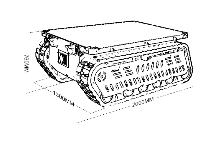 Remote controlled heavy duty robot for industrial applications