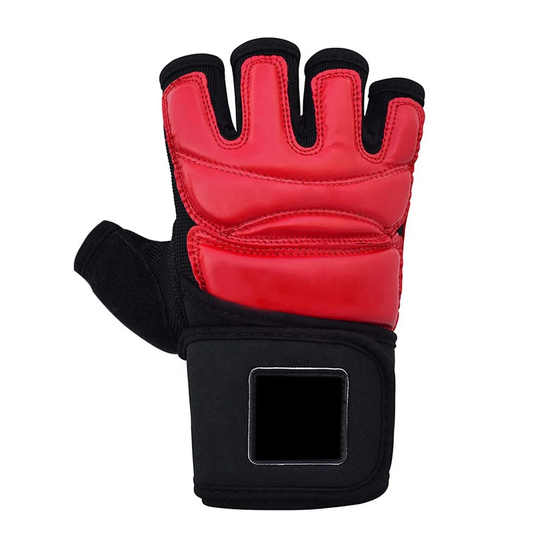 High quality wholesale custom logo boxing mma half finger gloves ufc fighting mma gloves guantes training gloves