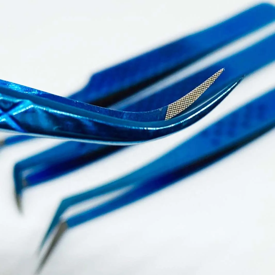 Пинцет для ресниц с нанонаконечником, фирменная торговая марка, пинцет с твердым захватом для ресниц 0,03, 0,05 и 0,07, 0,10 мм