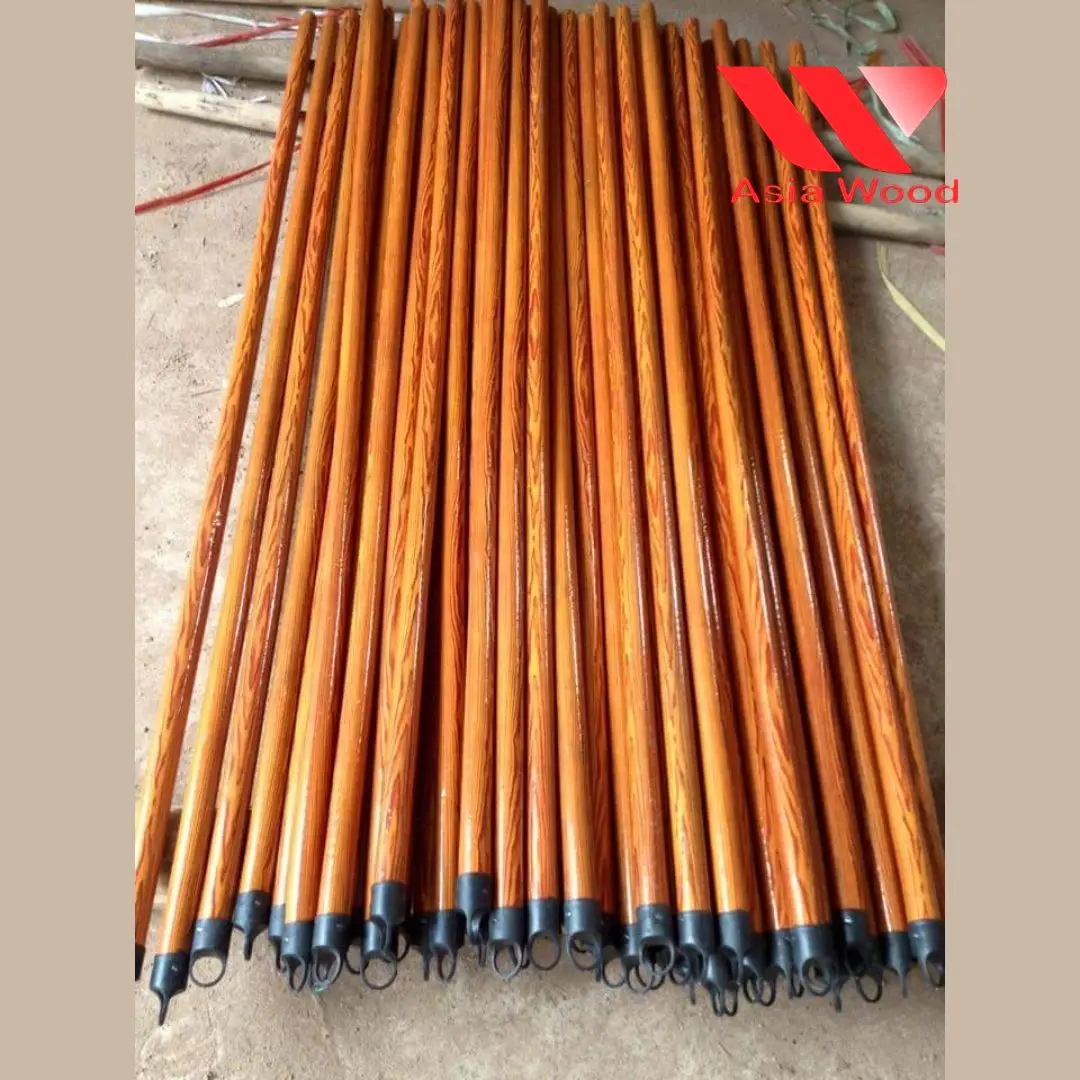 GRAIN WOOD DESIGN PVC COATED WOODEN BROOM STICK/ HANDLE GOOD PRICE ON THE MARKET FROM FACTORY