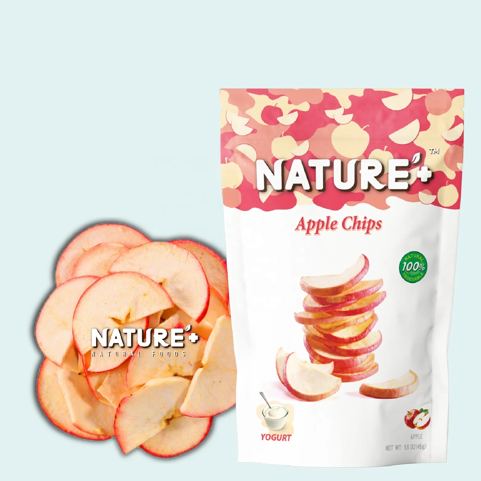 Dehydrated Apple Dried Fruit Chips Sour flavor Gluten Free Snack Manufacturer