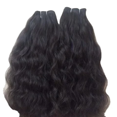 Oriental Hairs Raw Virgin Unprocessed Natural Wavy Long Indian Temple Human Hair Bundles, Human Hair Extensions