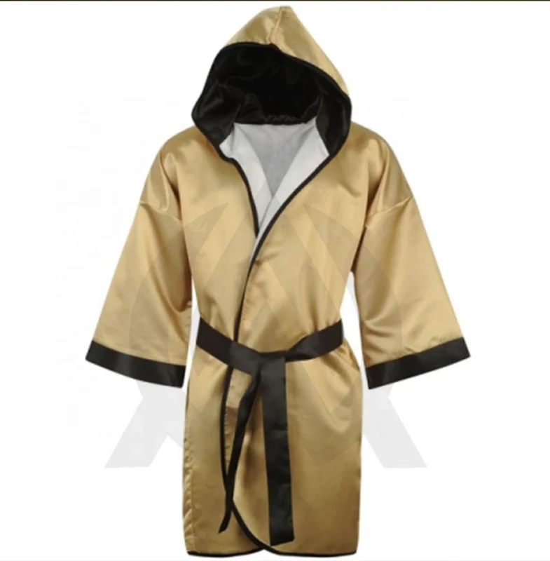 Новое поступление полноразмерный боксерский Халат с капюшоном для чемпионов мира новинка Лидер продаж боксерские изделия сатиновый