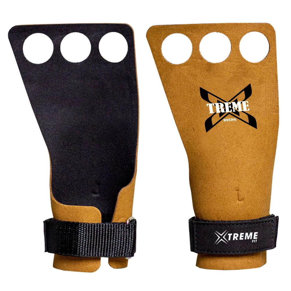 Professional Quality Weight Lifting Pull Up Bar Hand Grip Pads Non Slip Rubber Palm Protection Grip With Adjustable Wrist Strap