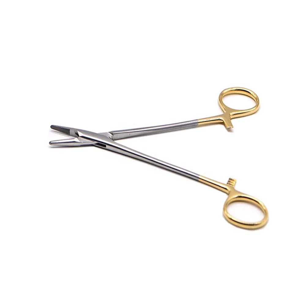 Dental Needle Holder Pliers with TC Head 12.5cm Length German Reusable Stainless Steel Orthodontic Forceps Surgical Instrument