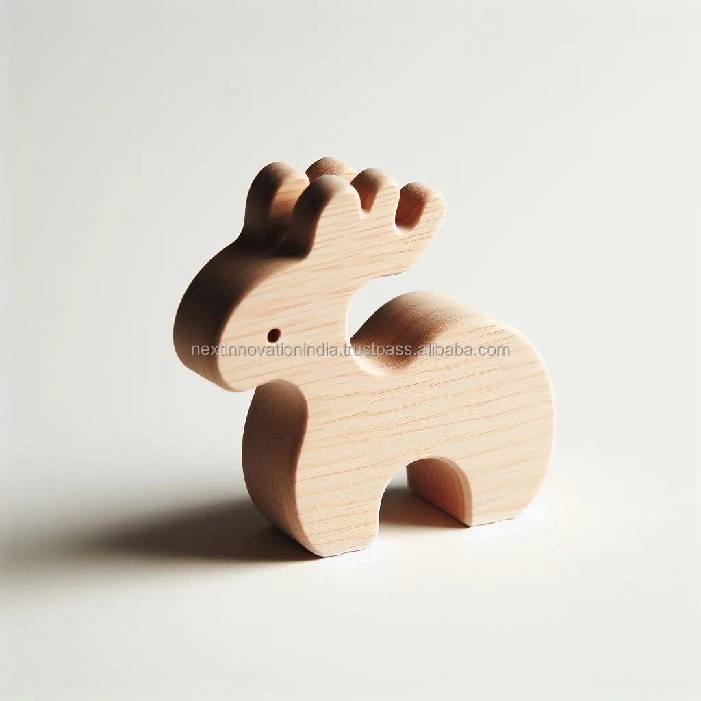 Wooden Animals Ram DEER Toys Combining Sustainability with Creative Learning