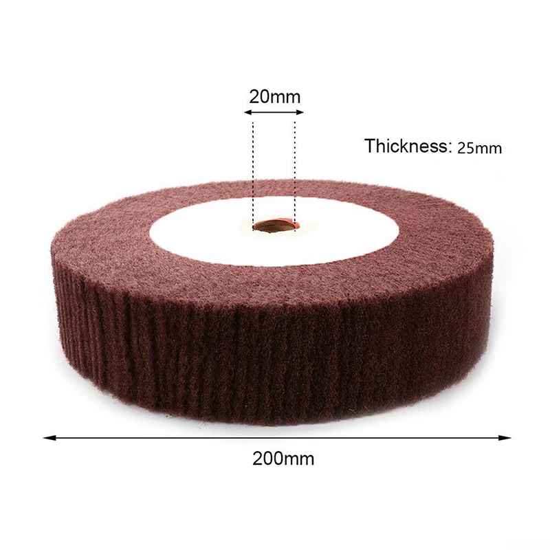 Nylon Fiber Flap Polishing Wheel Disc 6inch / 8inch 320 Grit Abrasive Buffing Wheel for polishing metallic surface
