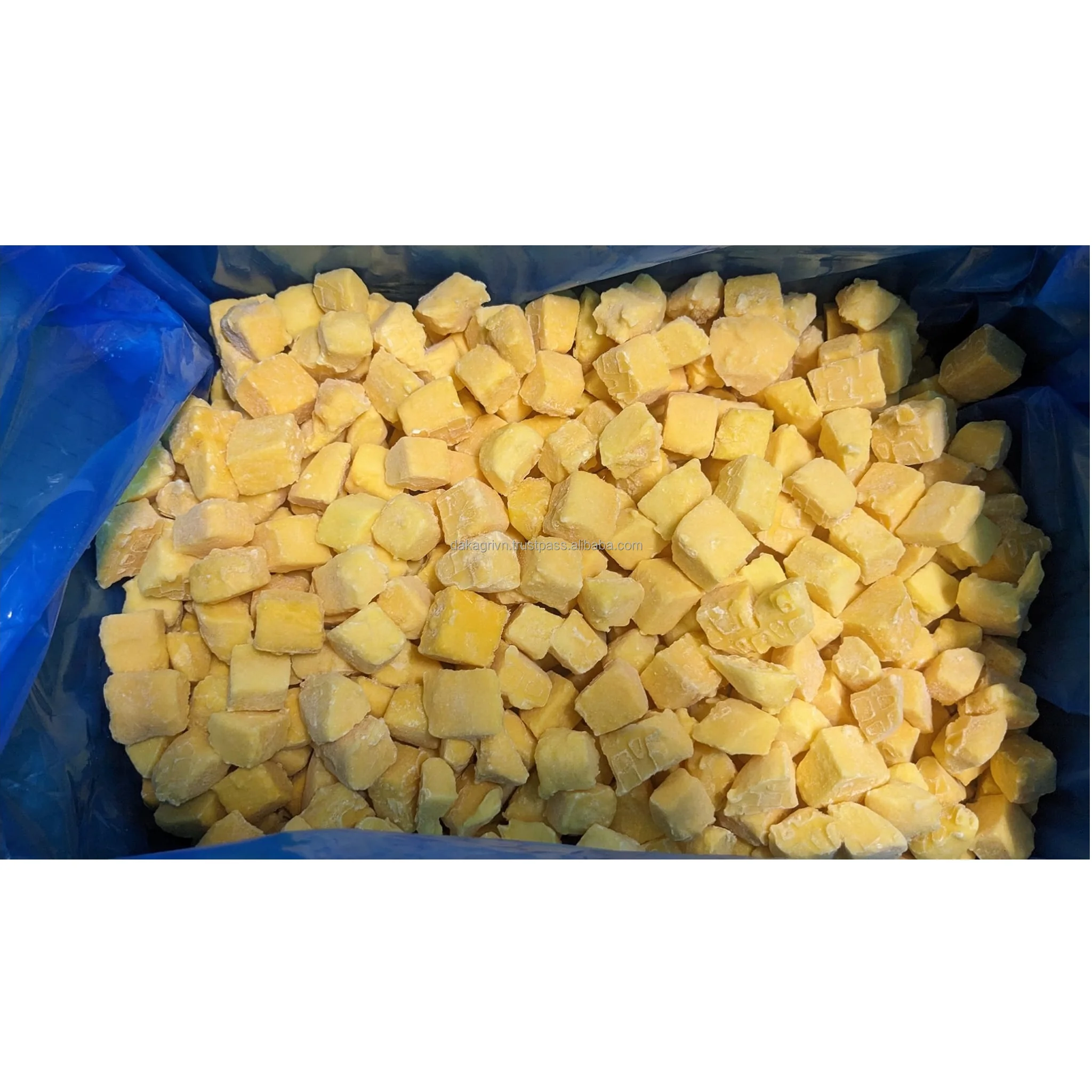 Прямая продажа замороженные кусочки манго круглый год Натуральные Сладкие целые вакуумные кубики едят непосредственно IQF фрукты