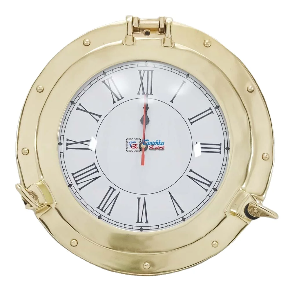 Ship Decor Clock Porthole Home Decor Living Room Wall Hanging Porthole Aluminium Nautical Marine Ship Porthole Wall Clock Window