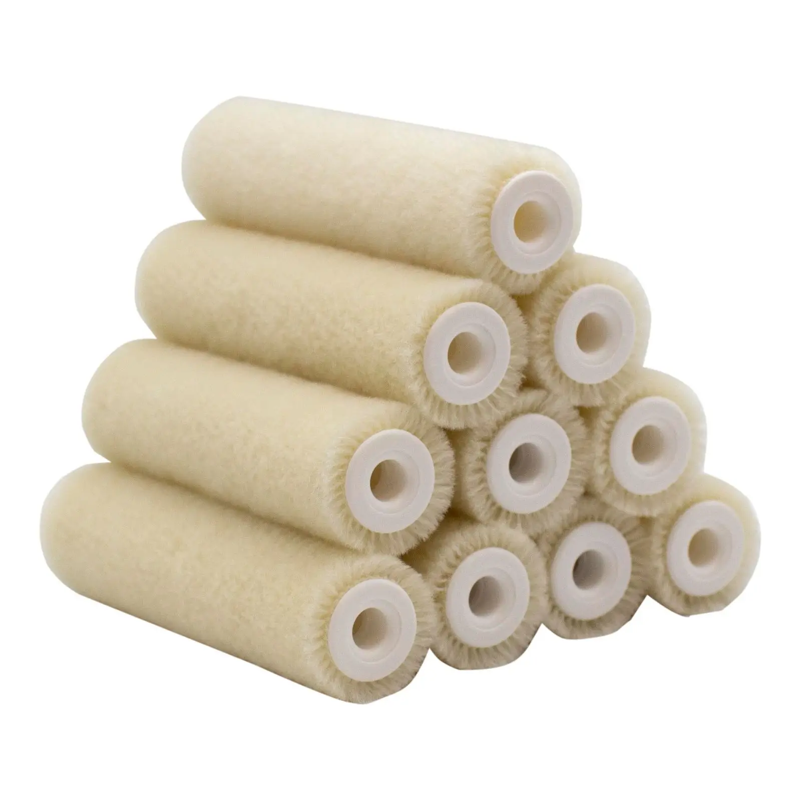 4 Inch Mini Paint Roller Brush 100% Mohair for Industrial & DIY Wood Painting Customized OEM Support Wool Roller Refill