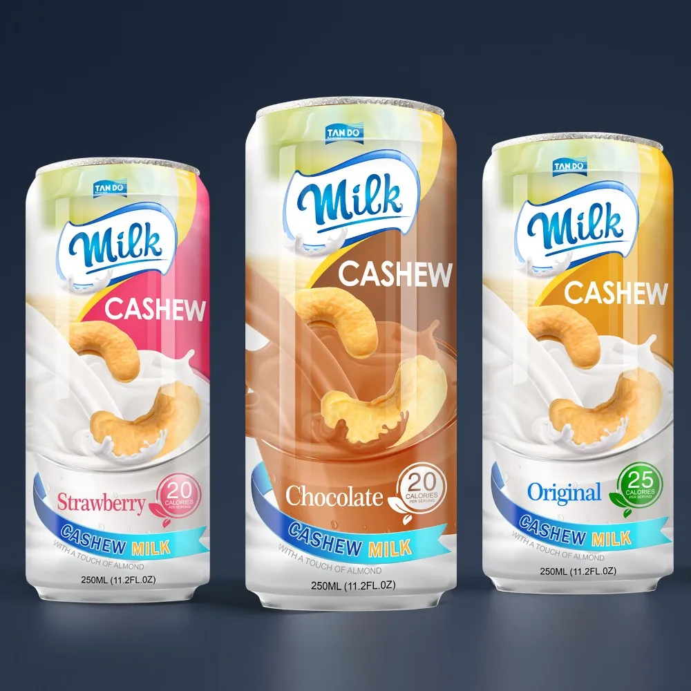 High quality Almond Milk wholesale from Tan Do- free samples- Nut Milk can or bottle- Free Sample - Free Design -