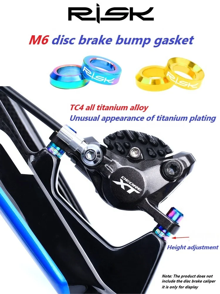 RISK M6*5.2 convex/concave gasket Disc brake caliper gasket brake caliper washer bowl type gasket stainless screw C18-14~16