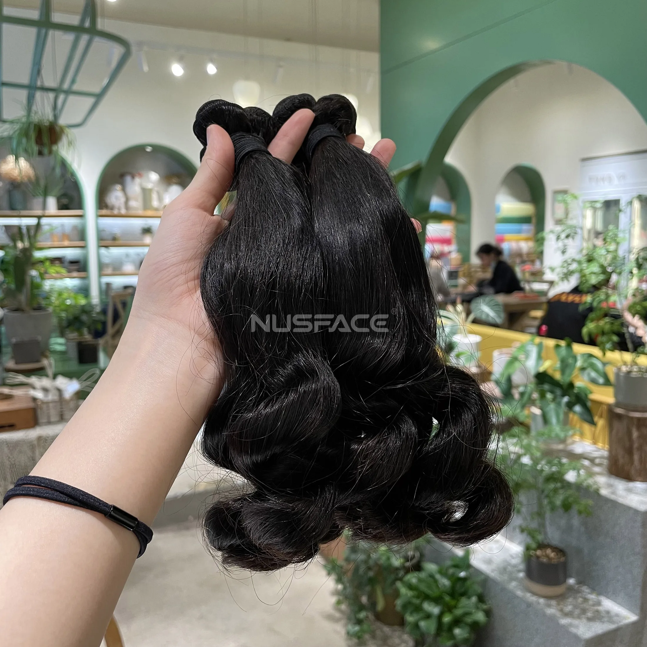 One Donor  Raw Virgin Cuticle Aligned Hair bundle Super Funmi Hair Double Drawn Egg Curl 100% Human Hair