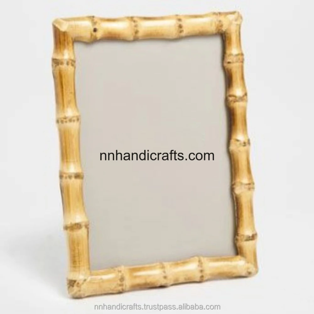 Wholesale Cheap Metal Steel Golden Powder Coated Coating Rectangular Perforated Image Frames Wall Photo Frame Table