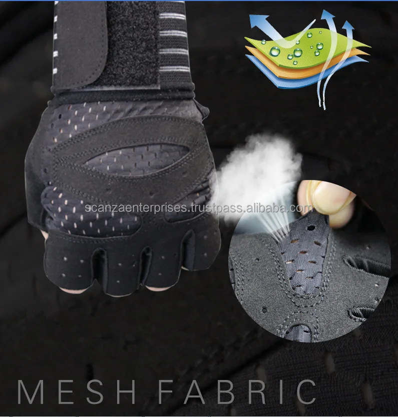 Weight Lifting Gym Gloves with Wrist Wraps Anti Slip Breathable Sports Workout Fitness Training Pink Black Unisex Rubber