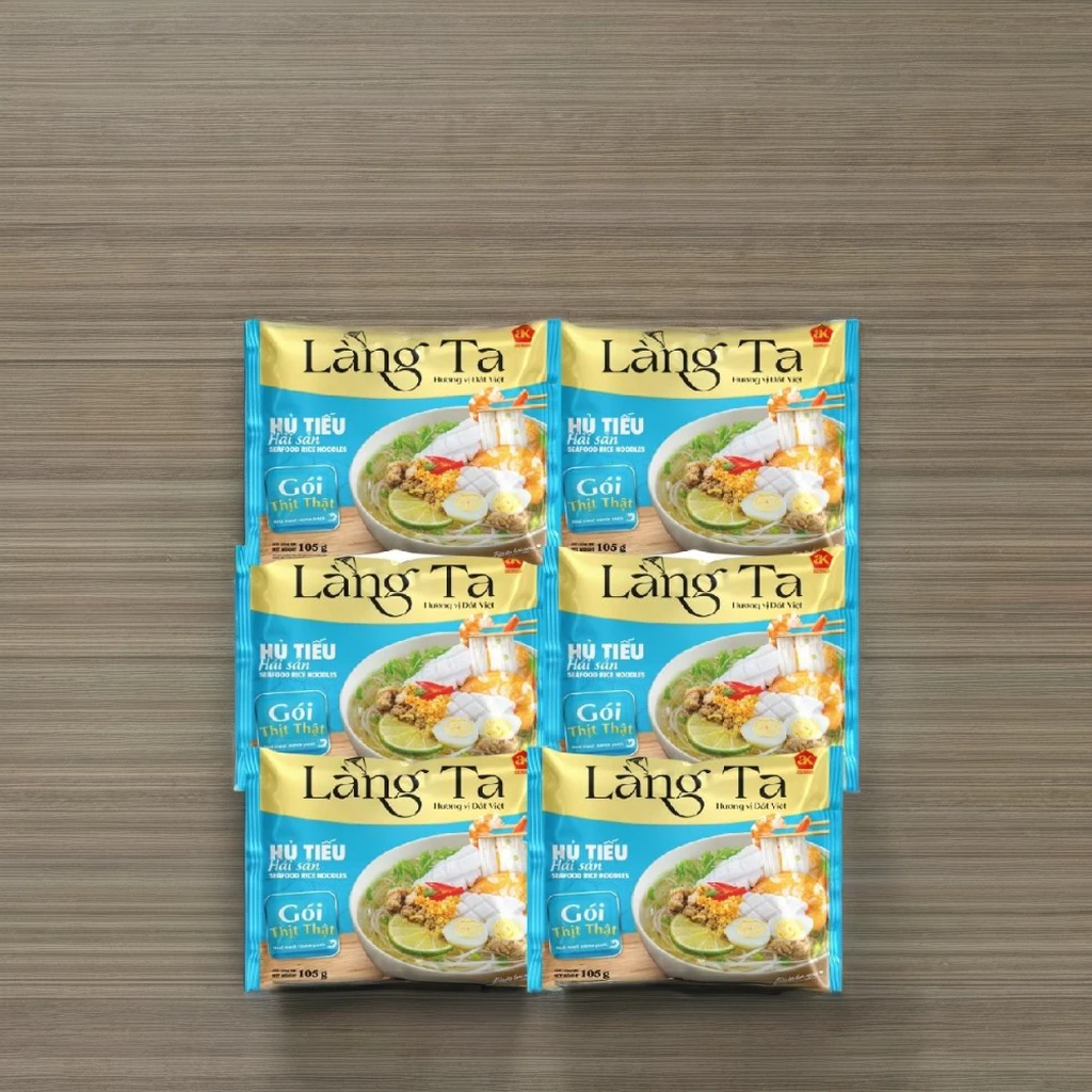 ISO HACCP Certified Instant Seafood Rice Noodles Real Seafood Sauce Quick Cooking Asian Soup Meals OEM Vietnam Factory Direct