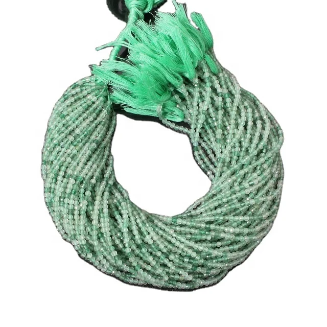 Strawberry Quartz Beautiful Green Stone Wholesale Beaded Strand Faceted Round Shaded Gemstone Jewelry Beads