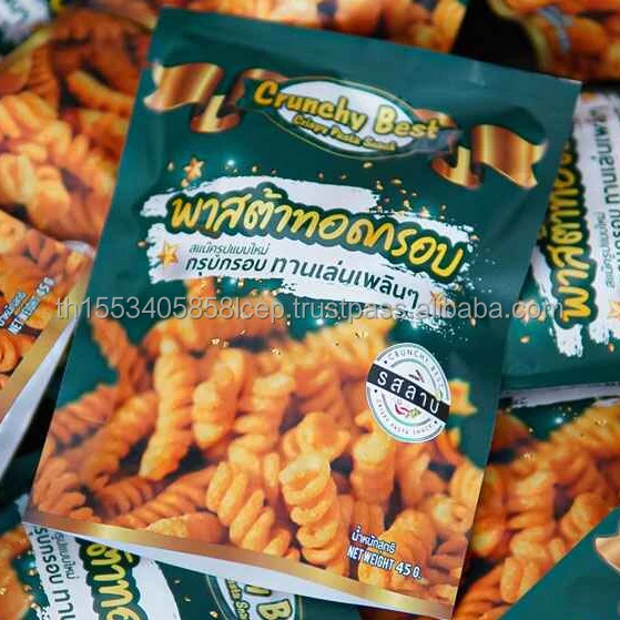Crunchy Best Crispy Pasta Snack with Larb Flavor (Thai Spicy Meat Salad) Net Weight 45 G. Daily Delicious Snack from Thailand (10000008614852)